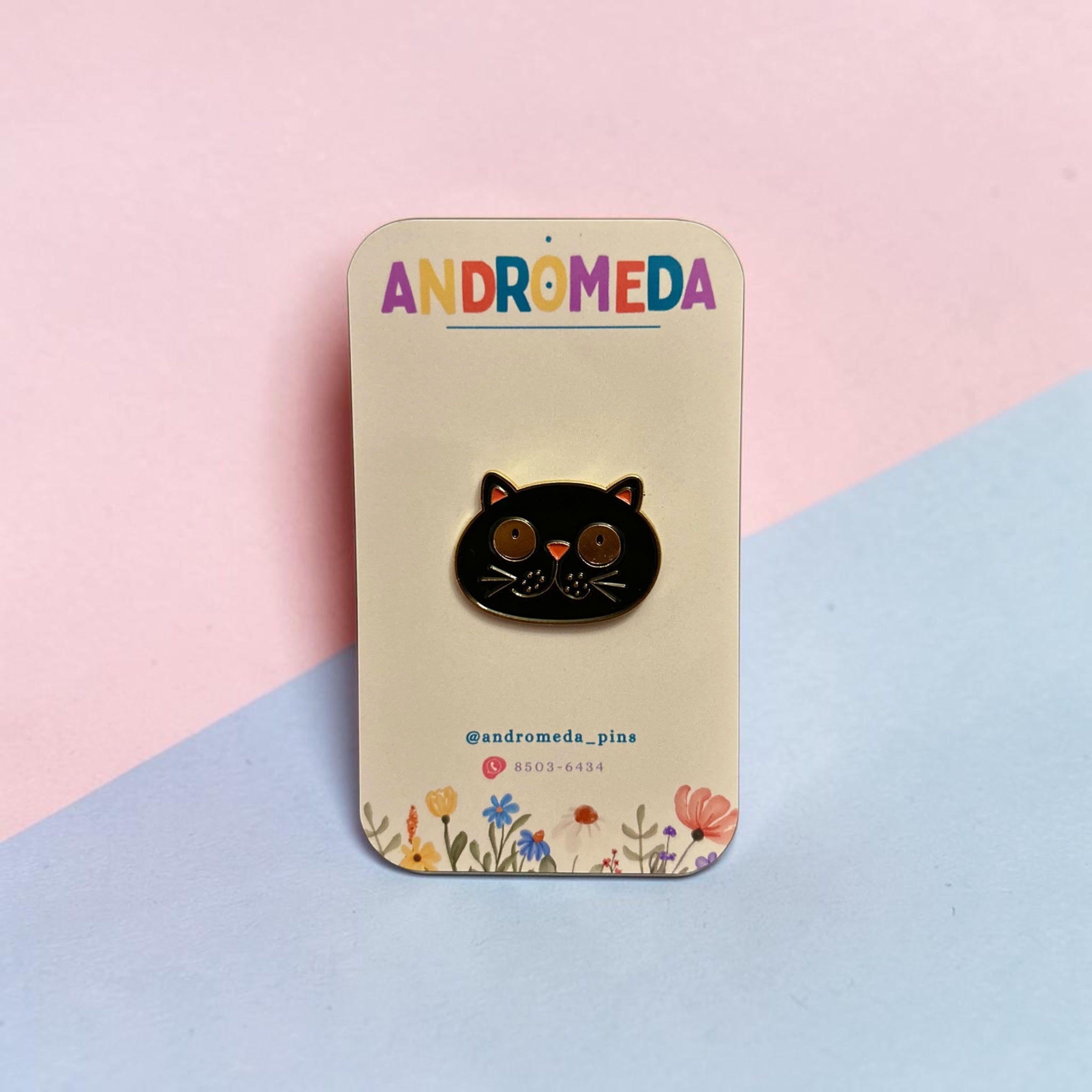 Pin Gato - Negro