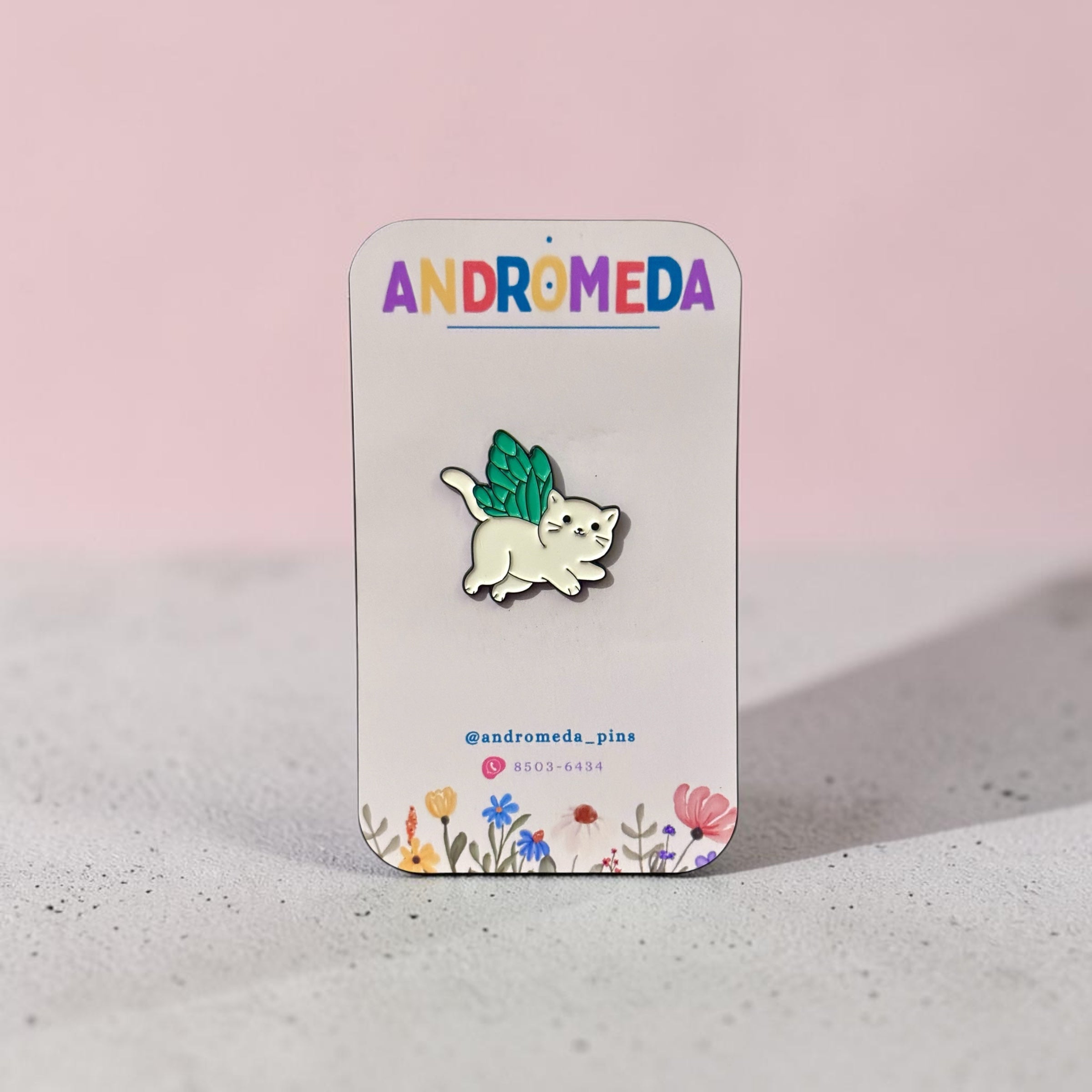 Pin Gato - Alas Verdes