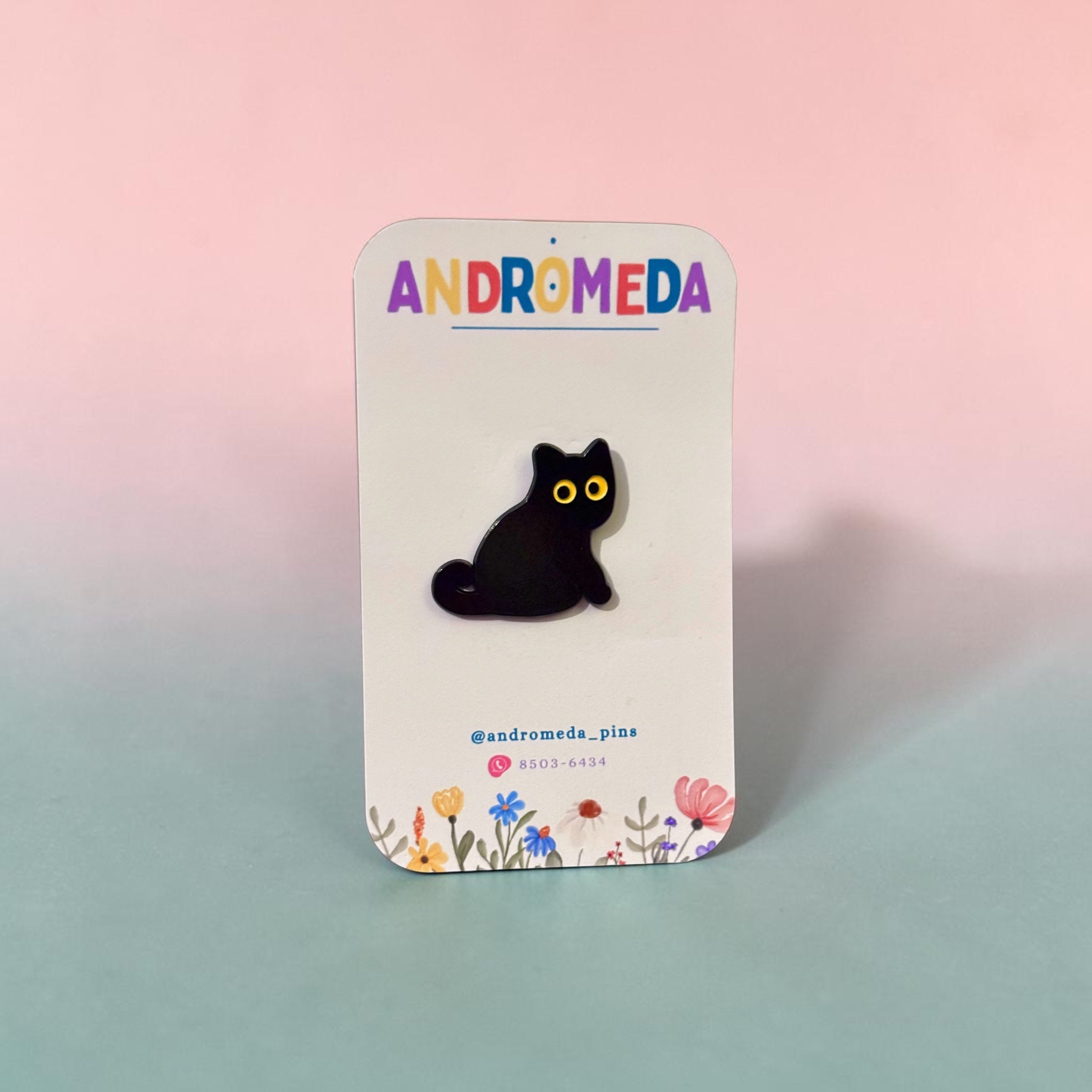 Pin Gato - Negro