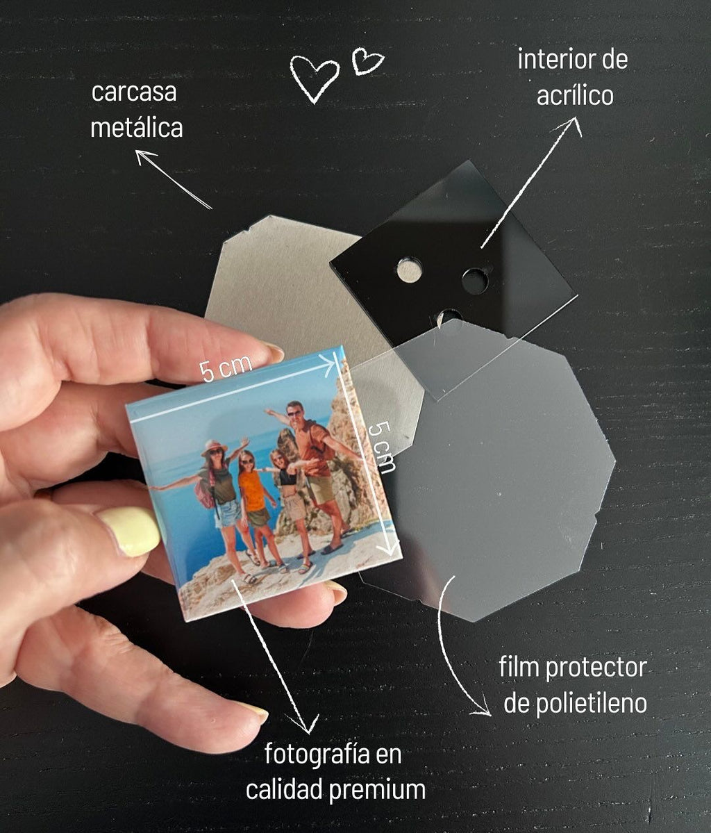 Foto imanes encapsulados personalizados