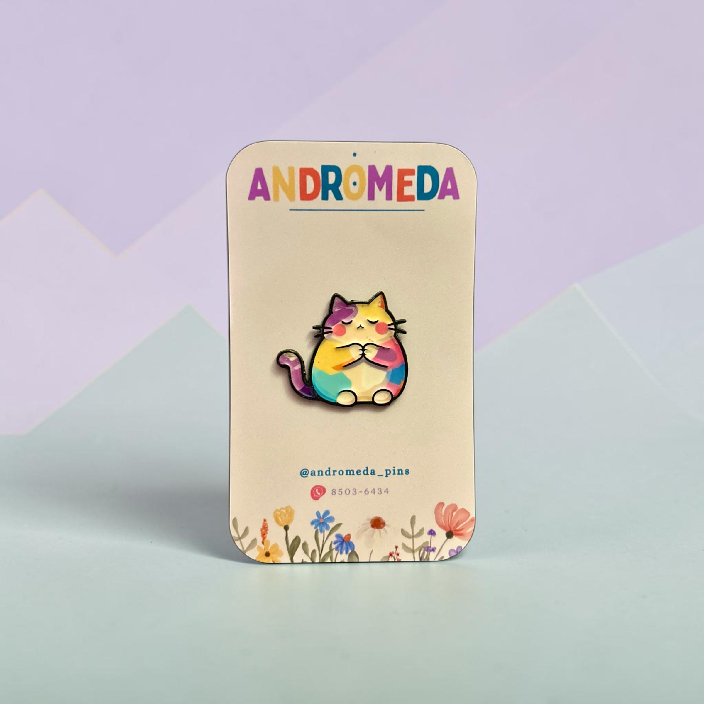 Pin Gato - Tonos pastel