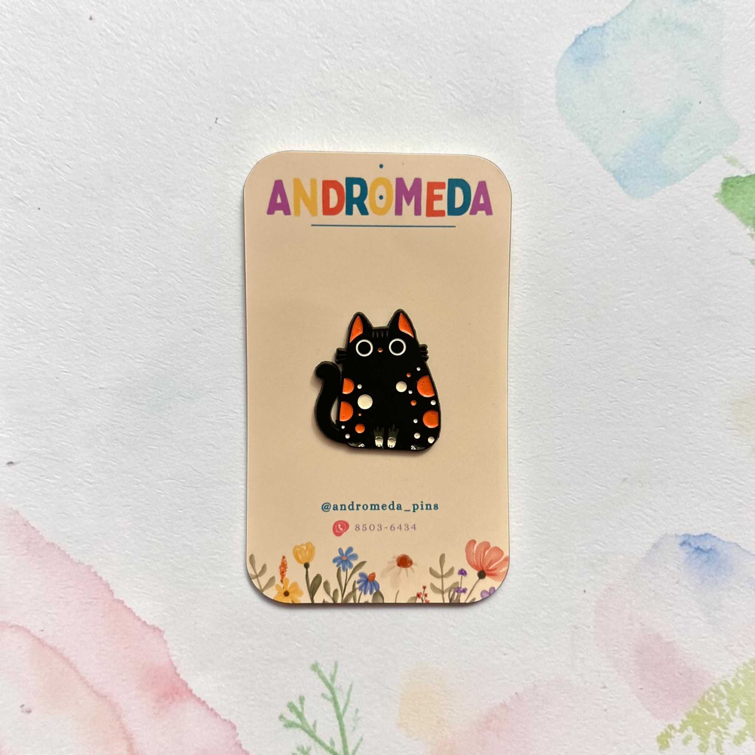 Pin Gato Negro - Lunares