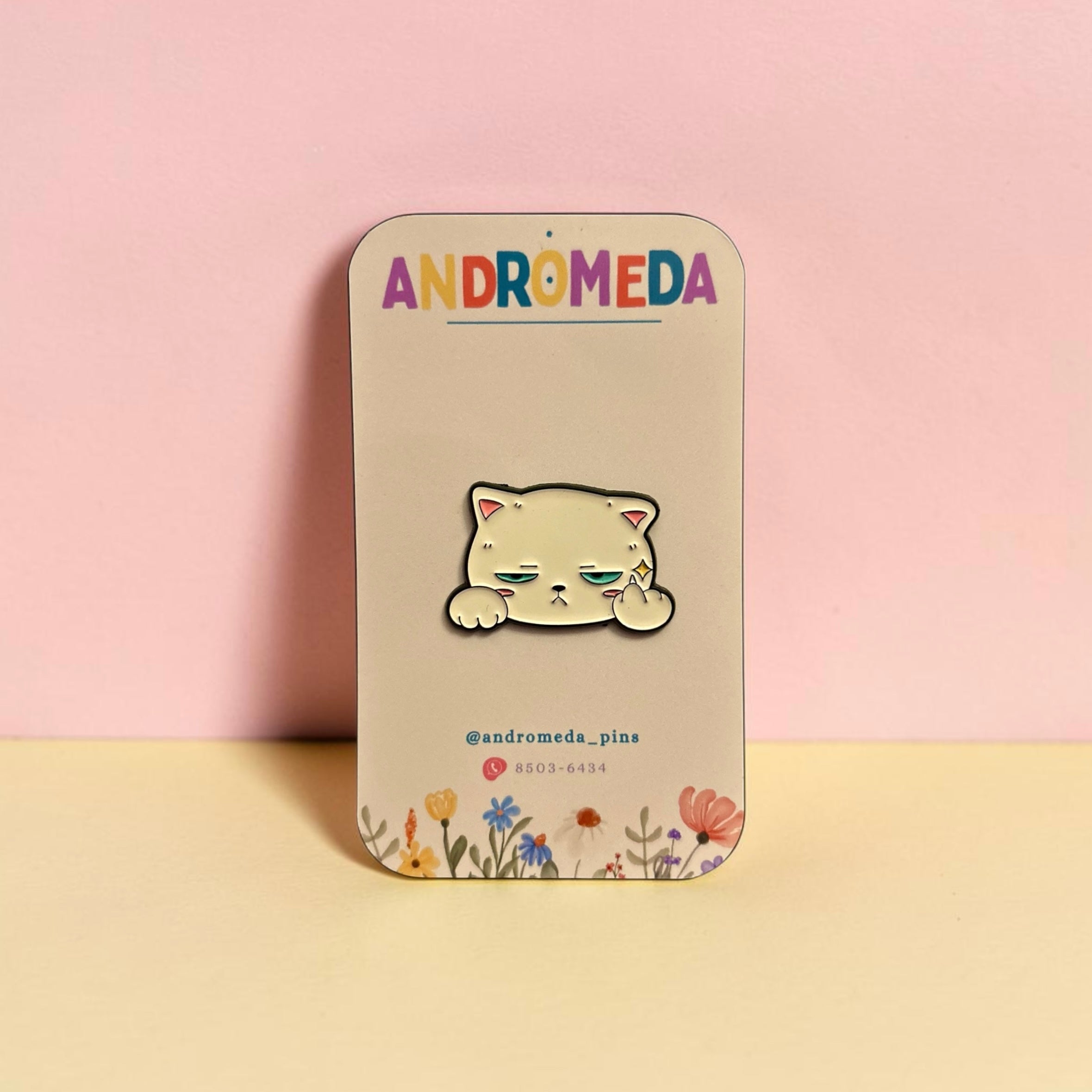 Pin Gato - Blanco