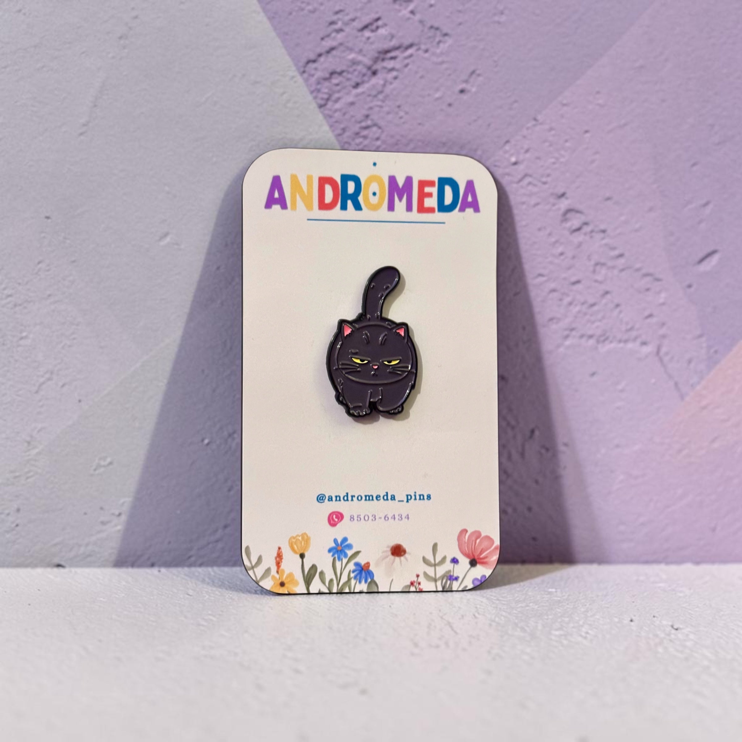 Pin Gato - Gris