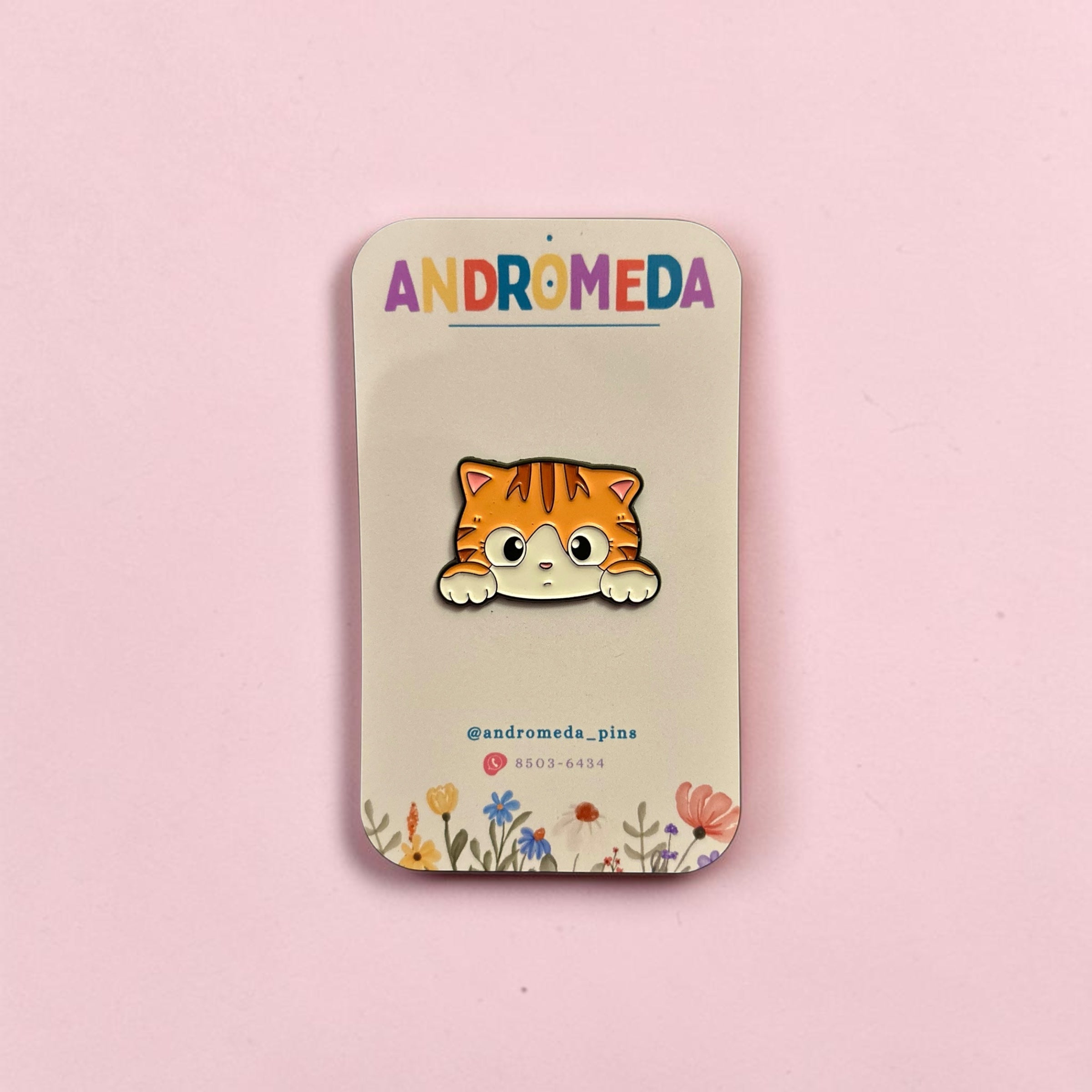 Pin Gato - Naranja