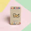 Pin Gato Blanco - Camisa Lunares