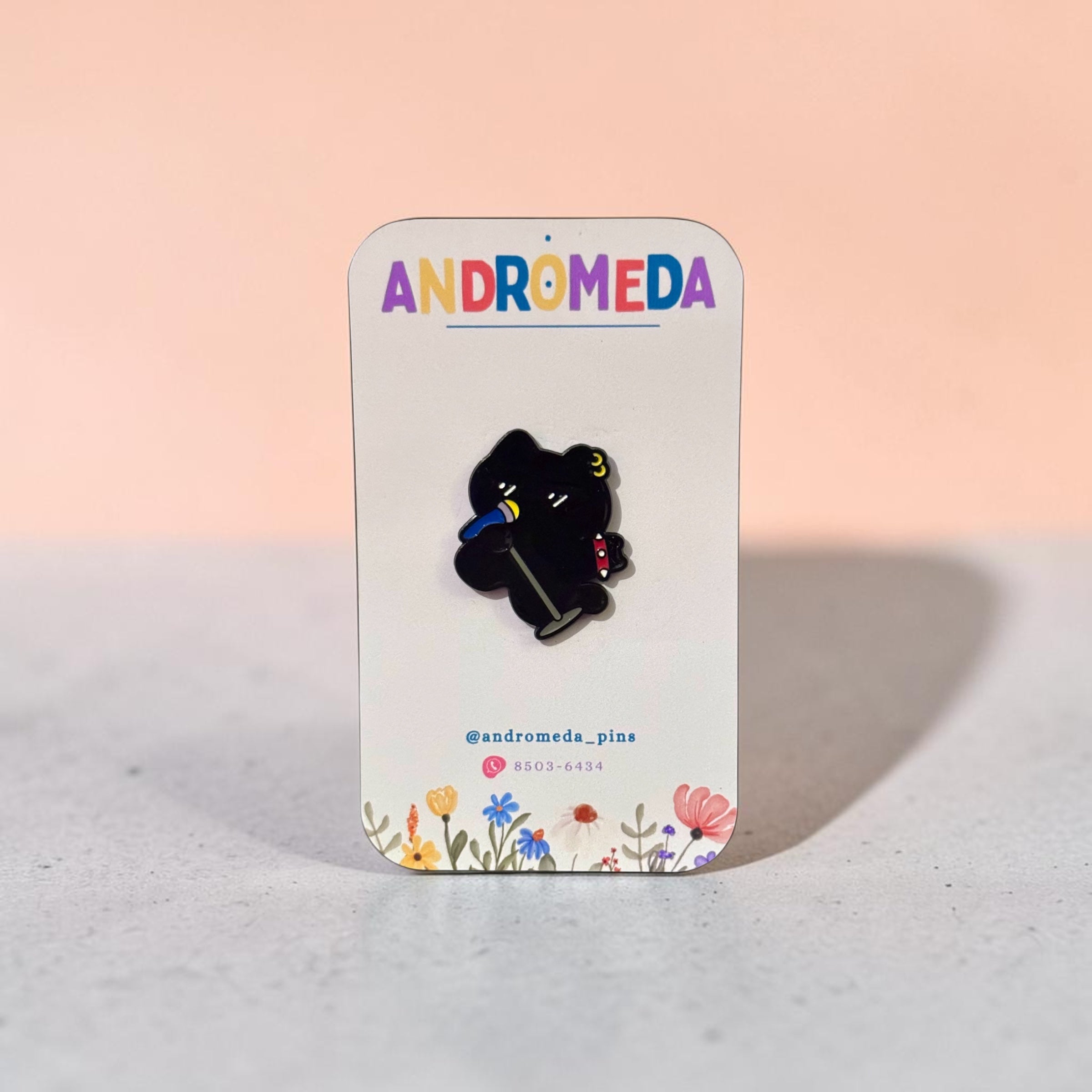 Pin Gato - Micrófono