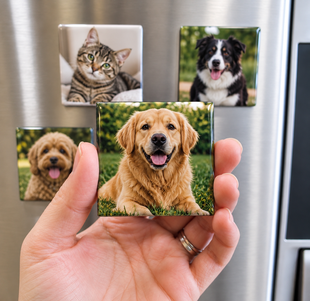 Foto imanes encapsulados personalizados